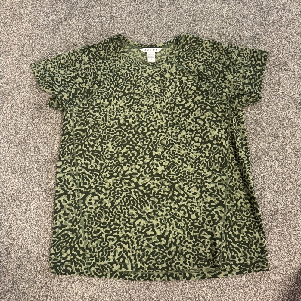 Athleta Camouflage Pattern Athletic Top